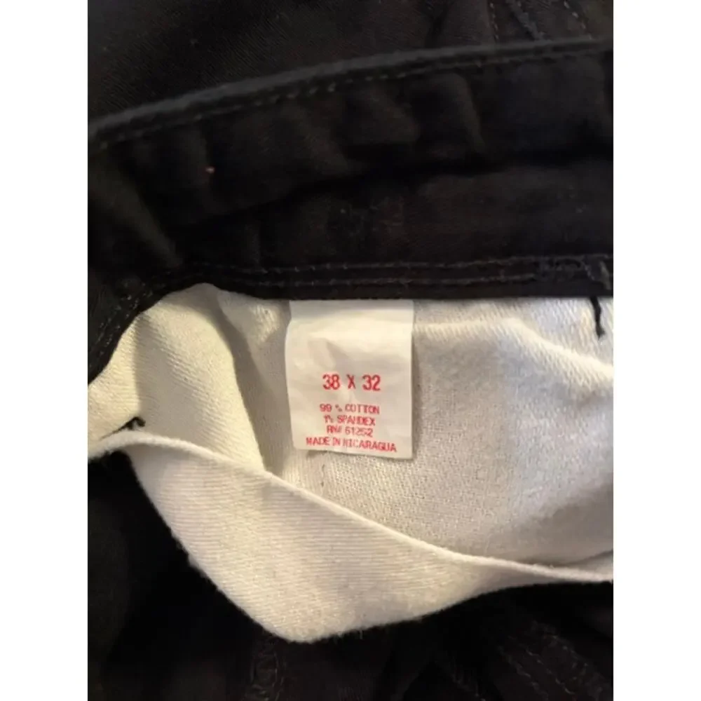 Men’s Black Arizona Original Straight Pants 38 x 32